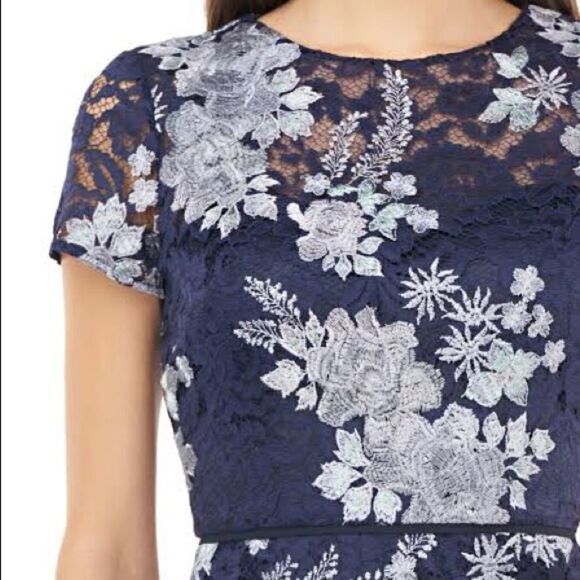 JS COLLECTIONS EMBROIDERED LACE MAXI GOWN DRESS 6 NWT - Picture 4 of 14